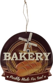 Nástenná kovová ceduľa Bakery - 38 * 40 cm