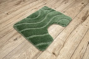 Sada kúpeľňových koberčekov SUPREME WAVES vlny, zelená