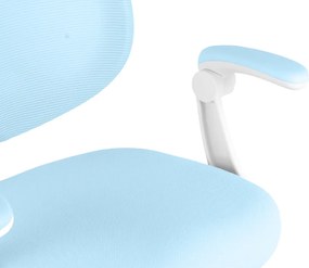 Detská rastúca stolička Neoseat JUNI 022 — látka, prateľný poťah, modrá
