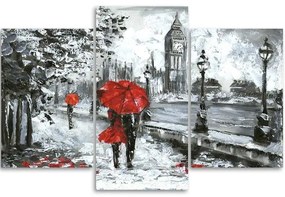 Gario Obraz na plátne Prechádzka po Londýne - 3 dielny Rozmery: 90 x 60 cm