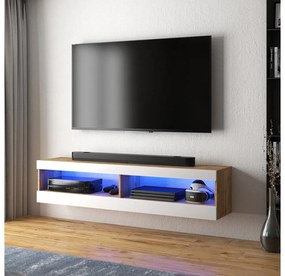 TV skrinka/stolík Violett 100 (s osvetlením) (dub lancaster + biela). Vlastná spoľahlivá doprava až k Vám domov. 1098639