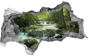 Nálepka fototapeta 3D výhľad Vodopád v lese nd-b-65985516