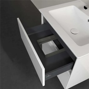 VILLEROY &amp; BOCH Collaro závesná skrinka pod umývadlo, 2 zásuvky, 611 x 480 x 610 mm, Glossy White, C14300DH