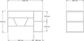 Pracovný stôl Caste Sapphire Oak