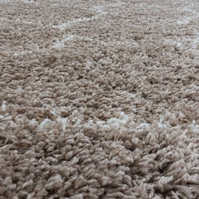 Ayyildiz koberce Kusový koberec Salsa Shaggy 3201 beige - 140x200 cm