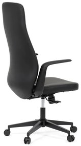 Autronic BONTEC Kancelárske kreslo, hojdací mechanizmus, čierna ekokoža, KA-T8325 BK Farba: Čierna