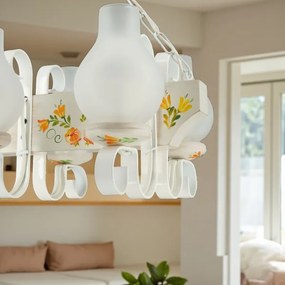 Brilagi - Luster na reťazi QUEEN 4xE14/40W/230V buk/krémová