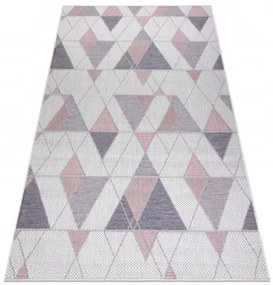 Koberec SIZAL SION Geometric 3006 ecru/rúž