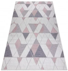 Koberec SIZAL SION Geometric 3006 ecru/rúž