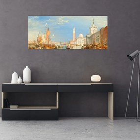 Obraz - Joseph Mallord William Turner, Venice the Dogana and San Giorgio Maggiore, reprodukcia (120x50 cm)