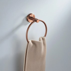 Kúpeľňový vešiak REA MODERN Ring 6610 kartáčovaná meď