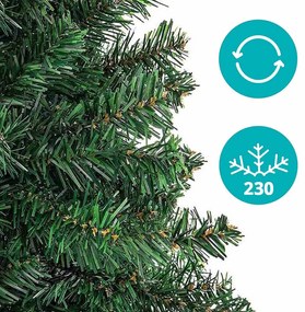 Umelý vianočný stromček nórsky, s kovovým stojanom, v 4 veľkostiach- 210 cm