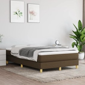 Rám na boxspring posteľ tmavohnedý 120x200 cm látka