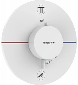 Hansgrohe ShowerSelect Comfort S - Termostat pod omietku pre 2 spotrebiče, biela matná 15554700