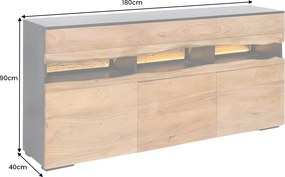 Dizajnová komoda Feleti 180 cm akácia