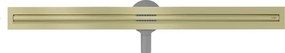 Mexen Flat 360° Slim sprchový žľab 90 cm, zlatá matná, 1A41090