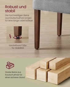 Set dvoch jedálenských stoličiek KDC158G01 (2 ks)