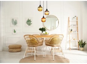 Globo 15638-3 - Luster na lanku ZUMBA 3xE27/25W/230V pr. 36 cm meď/zelená/modrá