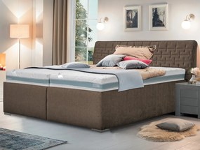 Posteľ Rita 180x200 cm, hnedá látka