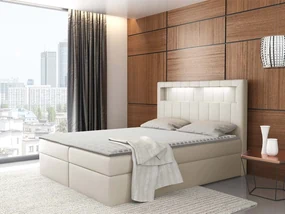 Kontinentálna posteľ Artemis, Rozmer postele: 180x200, Dostupné poťahy: ekokoža Soft 033