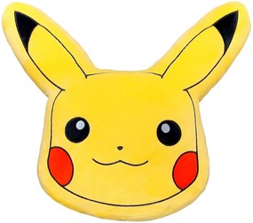 Tvarovaný 3D vankúšik Pokémon Pikachu - 35 x 37 cm