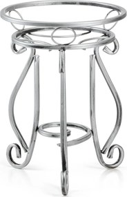 STOJAN NA KVETINÁČ SHANE 37X29 CM STRIEBORNÁ