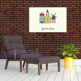 Obraz - Mestá Európy N⁰4 (90x60 cm)