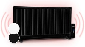Wallander, olejový radiátor, 1000 W, termostat, olejové vyhrievanie, plochý dizajn, čierny