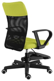 Detská stolička Neoseat MONKEY s podnožou — látka, čierna / svetlo zelená