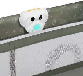 Lionelo - Cestovná postieľka SVEN PLUS béžovo-olivová