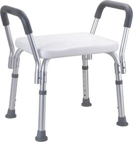 Stolička Bemeta s područkamibiela / chróm 353125103