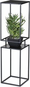 STOJAN NA KVETINÁČ BOX 87X24X24 CM ČIERNA