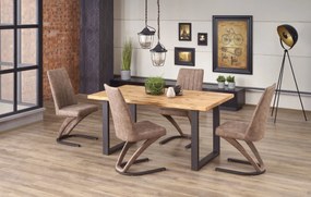 Jídelní rozkládací stůl Press 160/250 cm dub artisan/černý