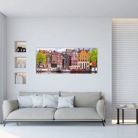 Obraz - Amsterdam, tanečné domy (120x50 cm)