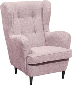 XXXLutz KRESLO UŠIAK, textil, kompozitné drevo, svetloružová MID.YOU - Online Only obývacie izby - 002220035010