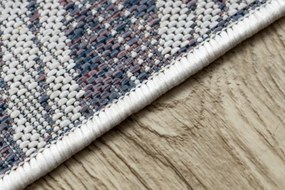 Koberec SIZAL SION Chevron 22180 ecru/nebeský/ružový