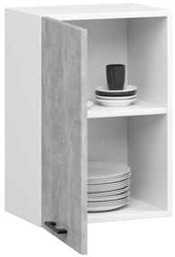 Kuchyňská závěsná skříňka Olivie W 50 cm bílá/beton