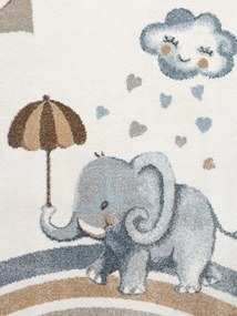 Koberec Villeroy & Boch BOHO KIDS Walk like an Elephant Rainy Party krémový