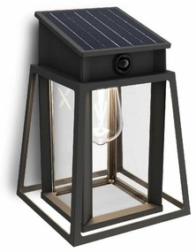 Philips Lysin UltraEfficient solárne LED sviet. so senzorom čierna, 3,2 W, 500 lm, 4000 K