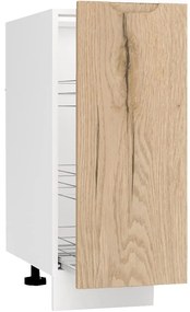 Kuchynská skrinka Zoya D30 Cargo + košík Dub Halifax/Biely