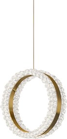 Toolight Toolight, závesné LED osvetlenie 20cm, 14W, 3000K, LHJ098-CP, zlatá, OSW-60043