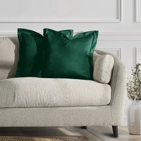 Obliečky na vankúše AmeliaHome Velvet Side tmavozelené