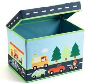 Úložný box na hračky - cestný okruh