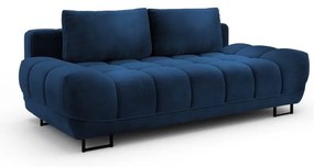 Kráľovskymodrá trojmiestna rozkladacia pohovka so zamatovým poťahom Windsor &amp; Co Sofas Cirrus