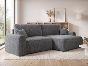 Rozkladacia obojstranná sedacia súprava do L NORDEN TILIA 250x140 cm, sivomodrá