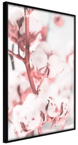 Artgeist Plagát - Blooming Cotton [Poster] Veľkosť: 20x30, Verzia: Zlatý rám