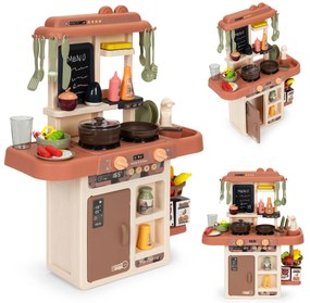 MULTISTORE Detská kuchynka 42 dielov – zvuky, LED a parný generátor
