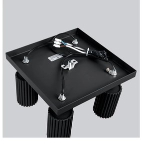 Čierne stropné svietidlo 25x25 cm Gleam – Sollux