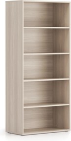 Kancelársky regál BLOCK, 800 x 400 x 1748 mm, dub prírodný