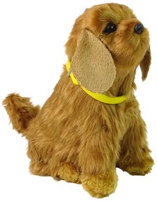 Lean Toys Interaktívny plyšový psík – Kokeršpaniel s obojkom